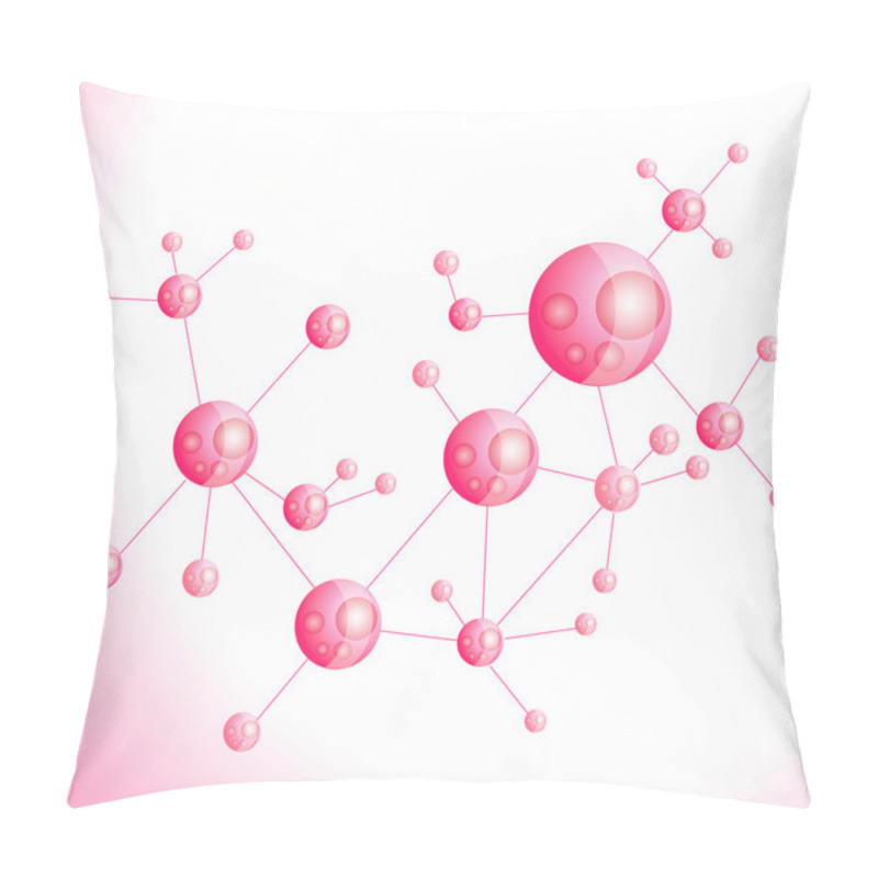 Personality  Molecule Illustration Pillow Covers