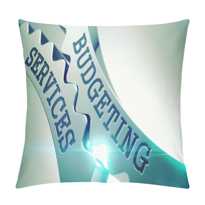 Personality  Budgeting Services - Mechanism Of Shiny Metal Gears. 3D. Pillow Covers