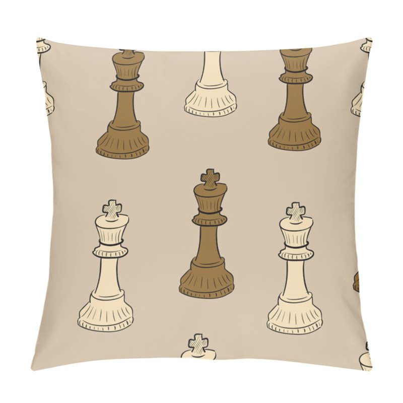 Personality  Dark And Light Chessman King Pillow Covers