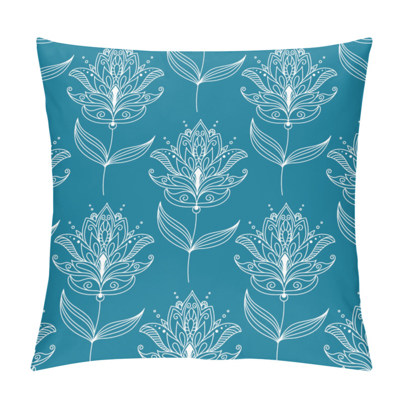 Personality  Seamless Pattern With Paisley Floral Motifs Pillow Covers