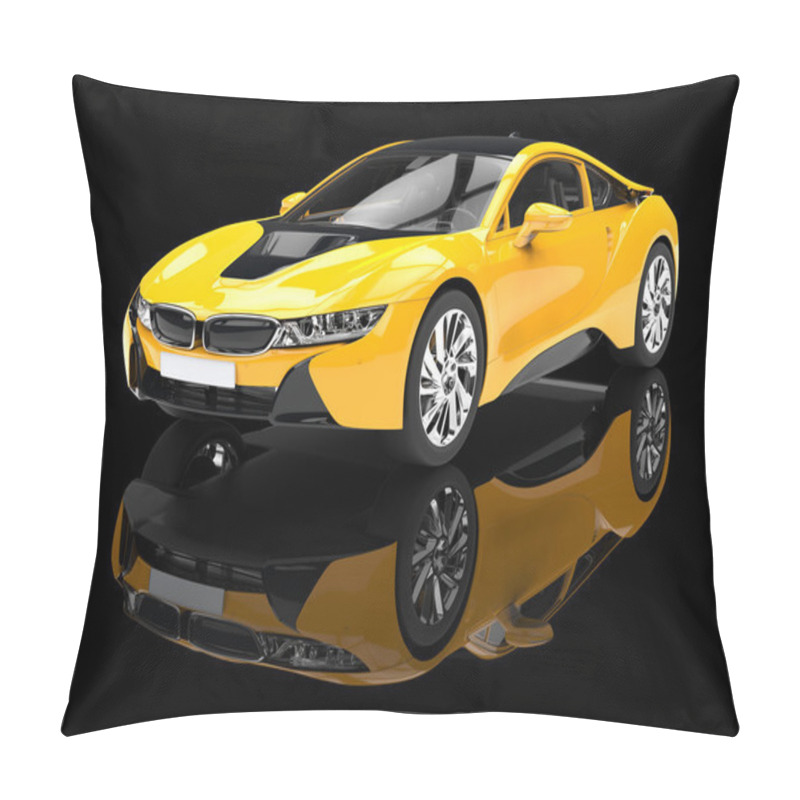 Personality  Modern Yellow Sports Car Pillow Covers