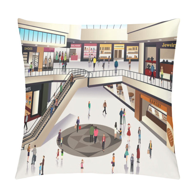 Personality  Shopping Mall Pillow Covers