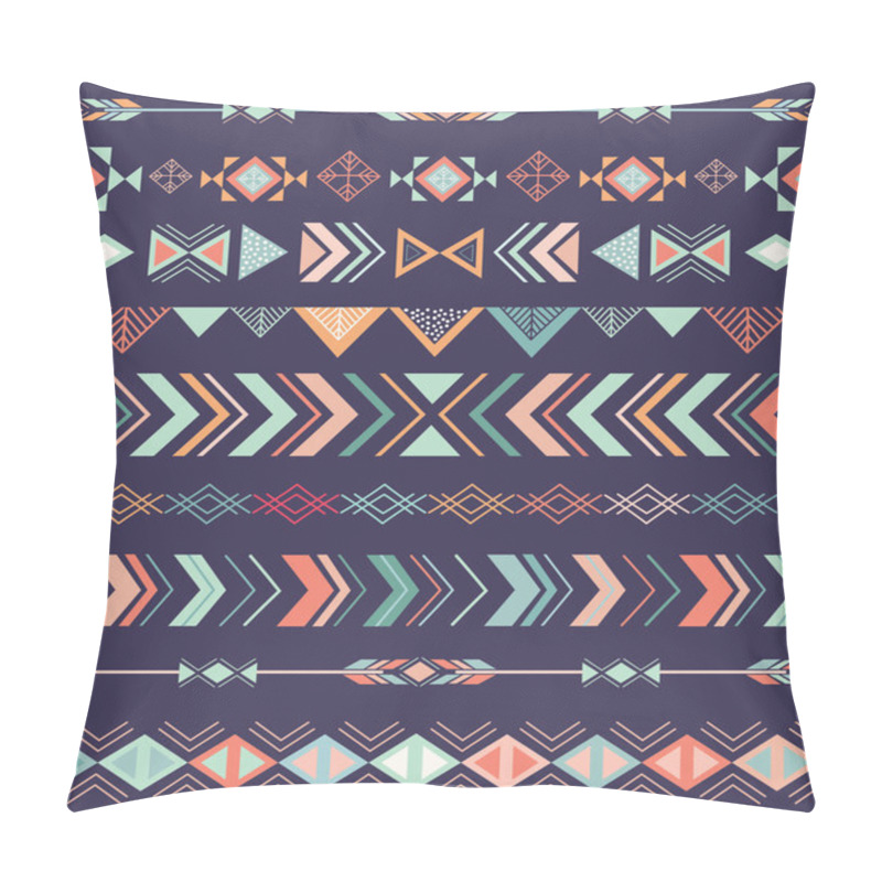 Personality  Tribal Pattern With Geometric Elements Pillow Covers