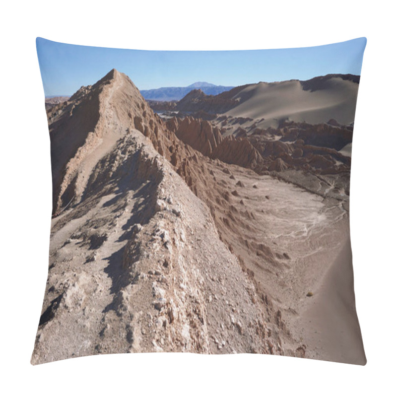 Personality  Sand And Stone Landscapes Of Valley Of The Moon, San Pedro De Atacama, Chile Pillow Covers