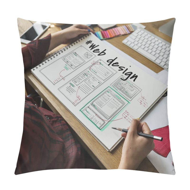 Personality  Web Design Layout Internet Template Pillow Covers