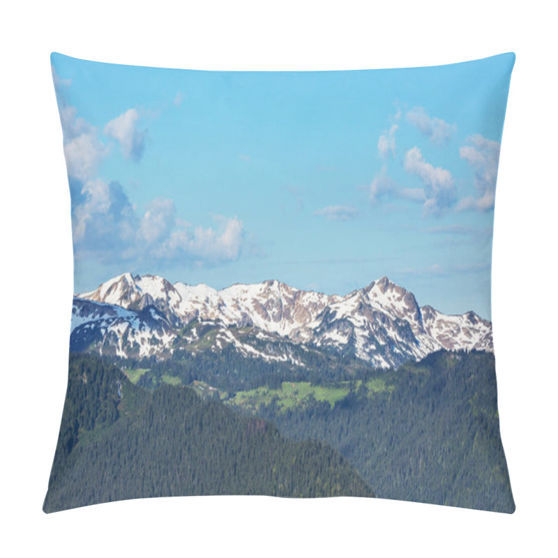 Personality  Beautiful Mountain Peak In  North Cascade Range, Washington / USA Pillow Covers