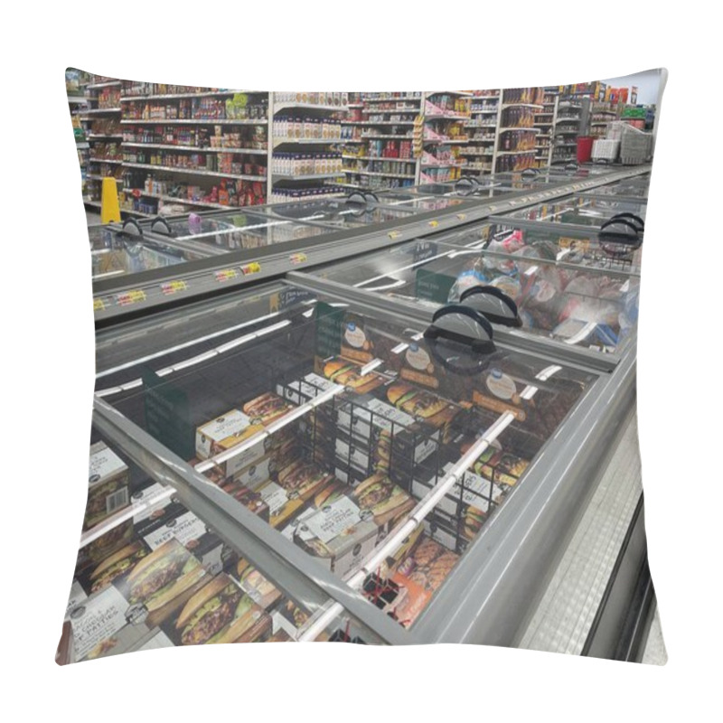 Personality  Waynesboro, Ga USA - 05 26 23: Walmart Supercenter Store Glass Display Case Pillow Covers