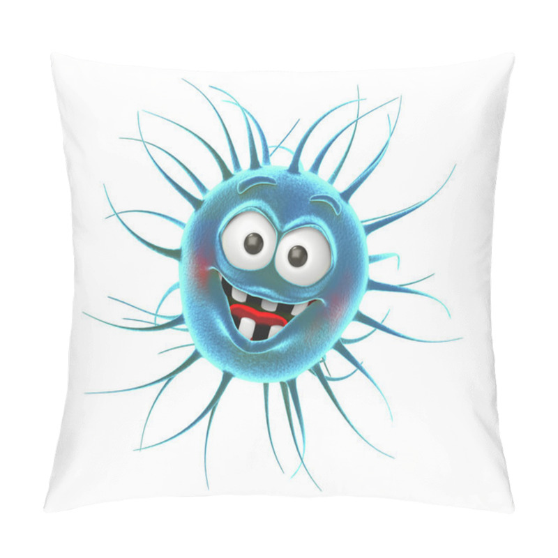 Personality  Bacteria Smiling Pillow Covers