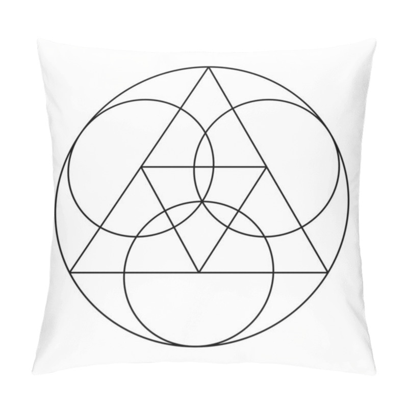 Personality  Hexagon Graph. Scared Geometry Vector Design Elements. The World Of Geometry With Our Intricate Illustrations. Pillow Covers