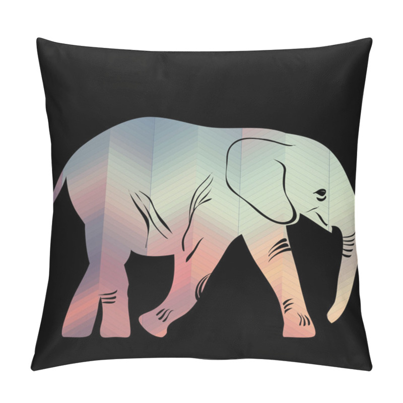 Personality  Cartoon Elephant. Pillow Covers