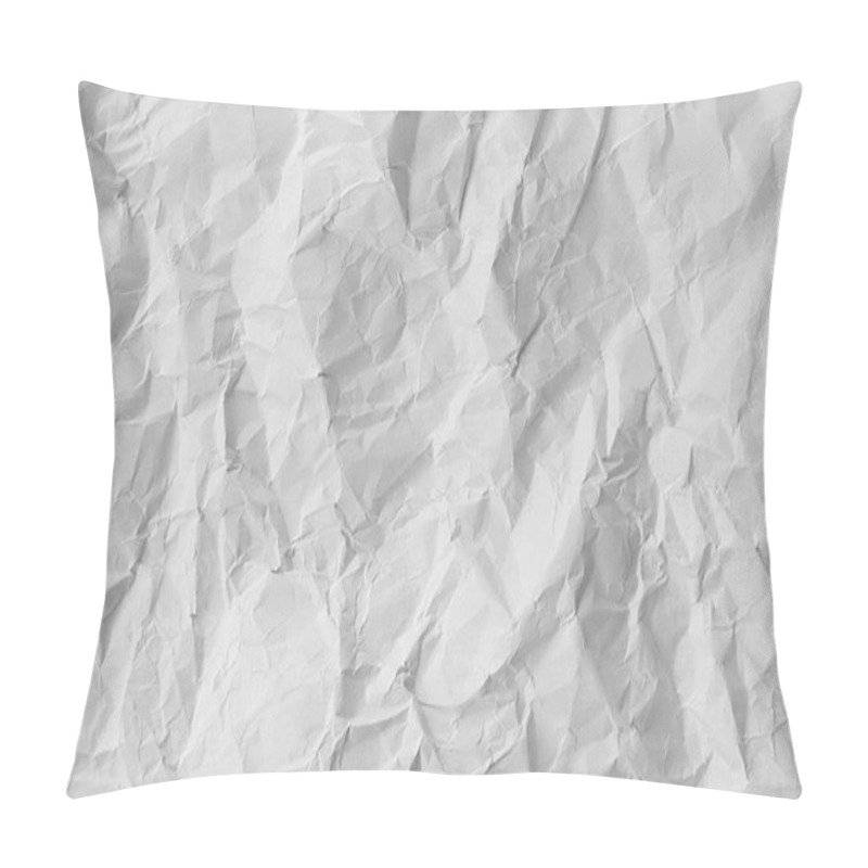 Personality  White Crumpled Paper Texture Background Pillow Covers