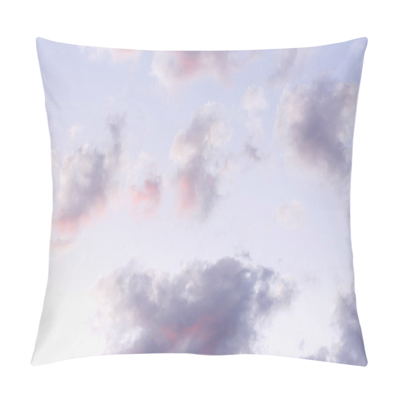 Personality   Clouds On Blue Sky Natural Background Pillow Covers