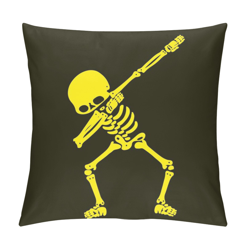 Personality  Skeleton Dabbing, A  Group Of Skeletons Doing Dab Pillow Covers