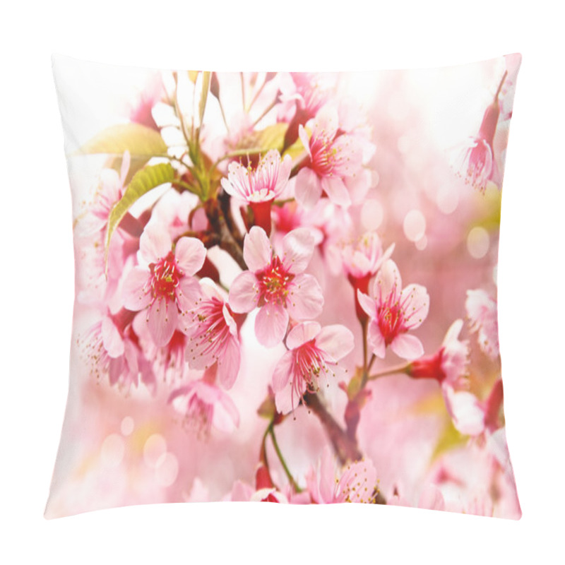 Personality  Pink Cherry Blooming Pillow Covers