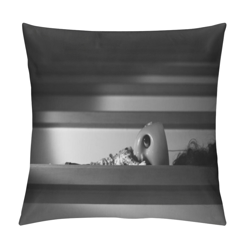 Personality  Ghost Doll Lying On The Stairs, Halloween Day Pillow Covers