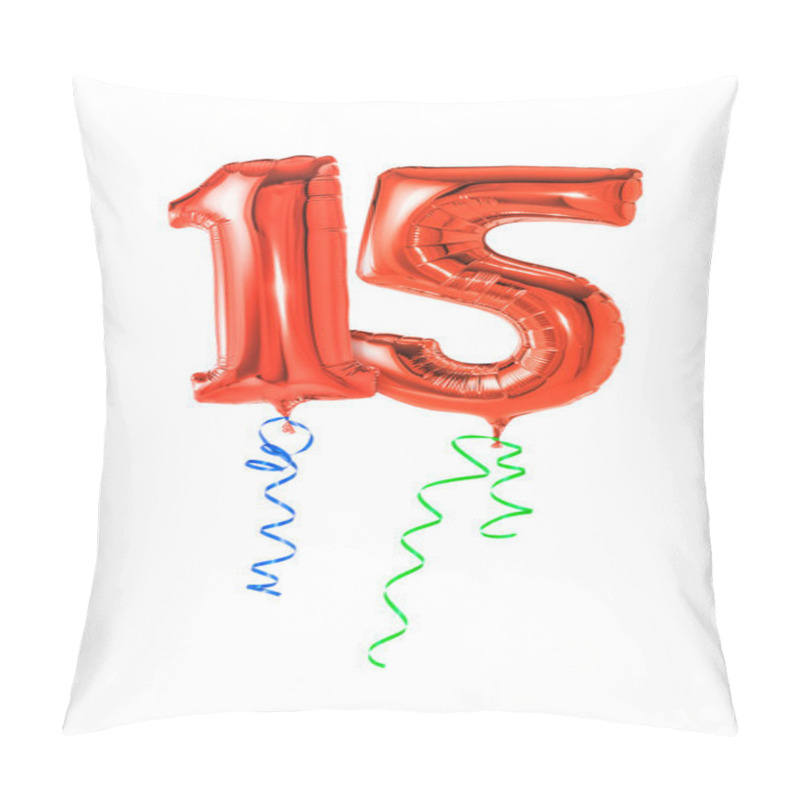 Personality  Red Balloons With Ribbon Pillow Covers