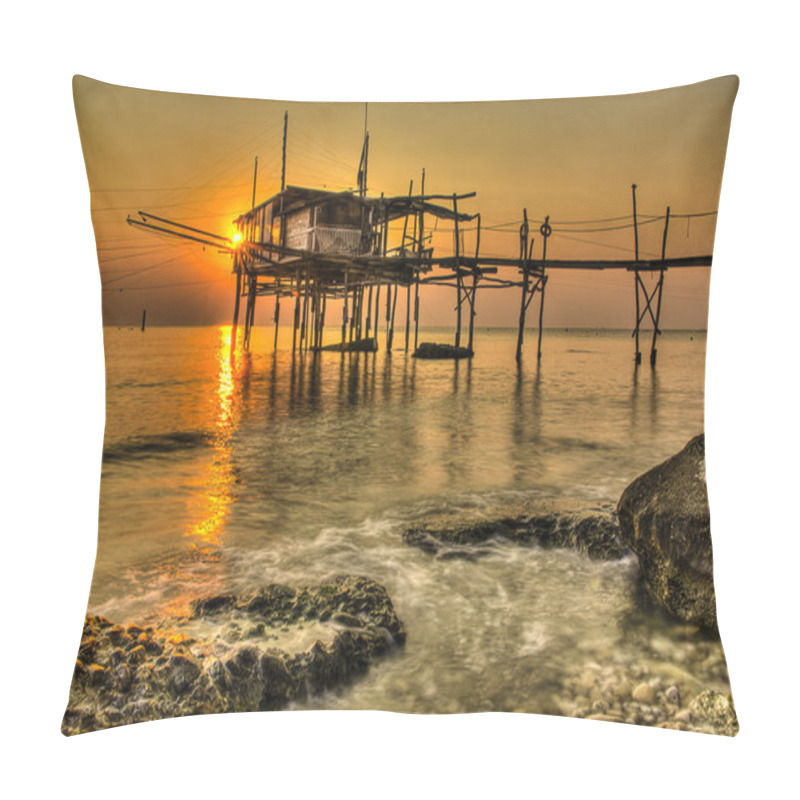 Personality  Trabucco (house For Fishing)  Fossacesia Marina Chieti Italy  Da Pillow Covers