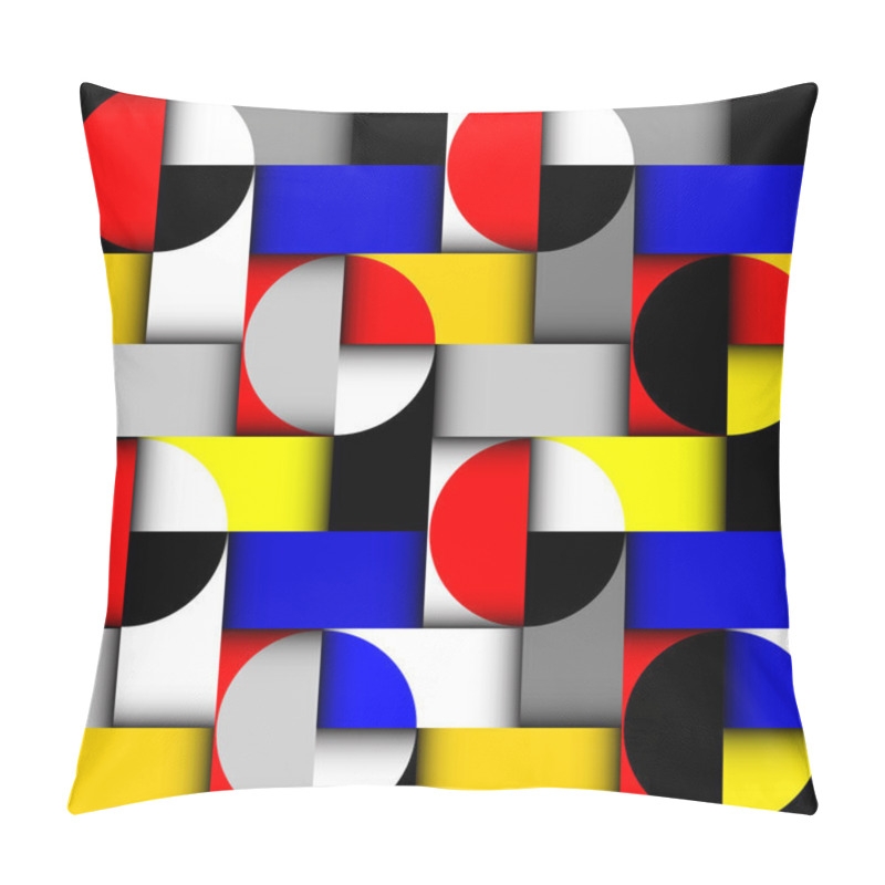 Personality  Classic Polka Dot Pattern In A Patchwork Collage Style. Pillow Covers