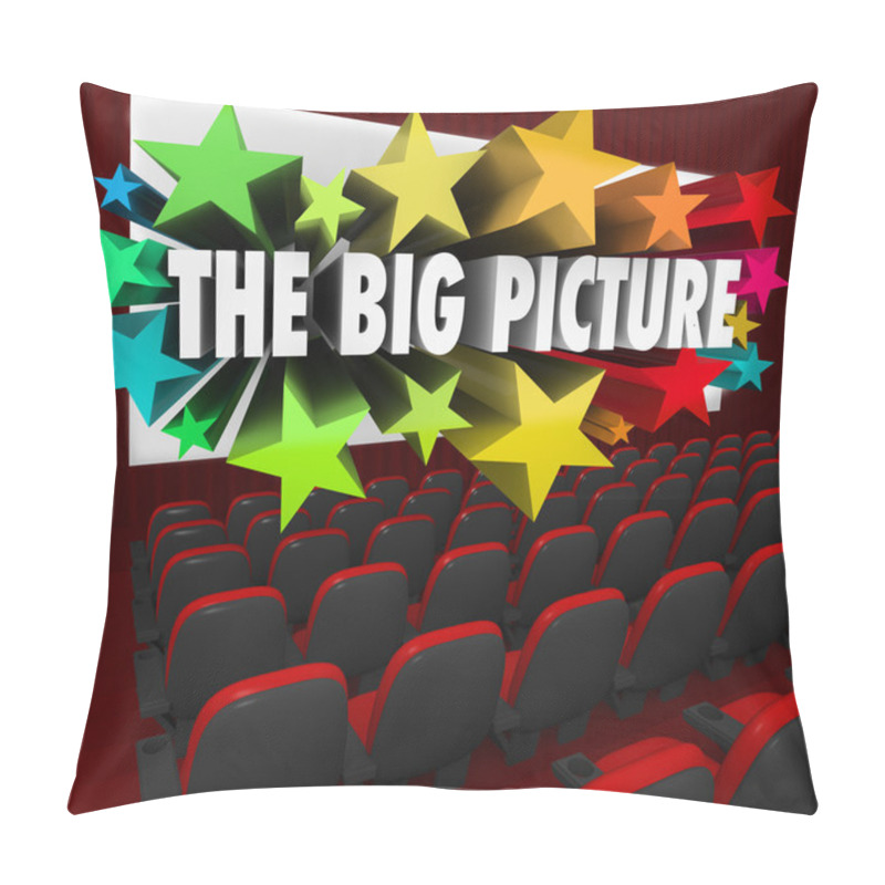 Personality  Big Picture Movie Theatre Screen Show Perspective Vision Pillow Covers