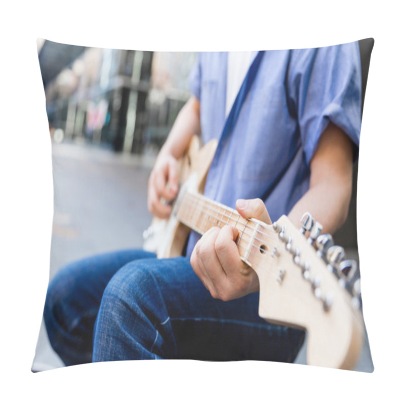 Personality  Hands Of Musician With Guitar Pillow Covers