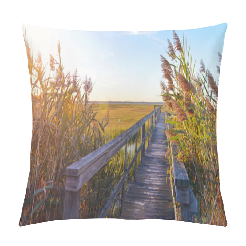 Personality  Wooden Bridge Leading Into The Swamp Pillow Covers