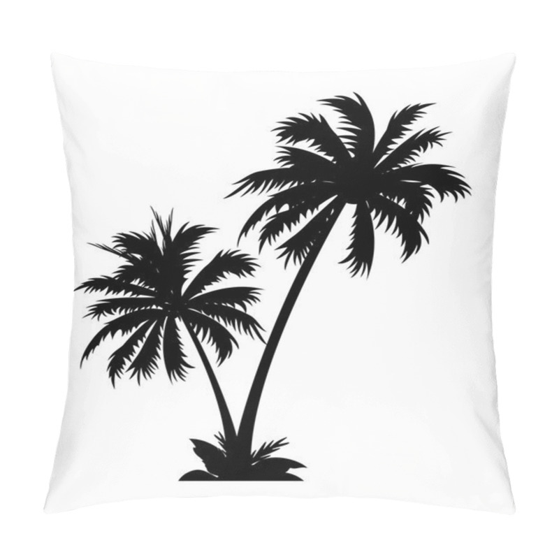 Personality  Vector Icon Palm Tree Pillow Covers