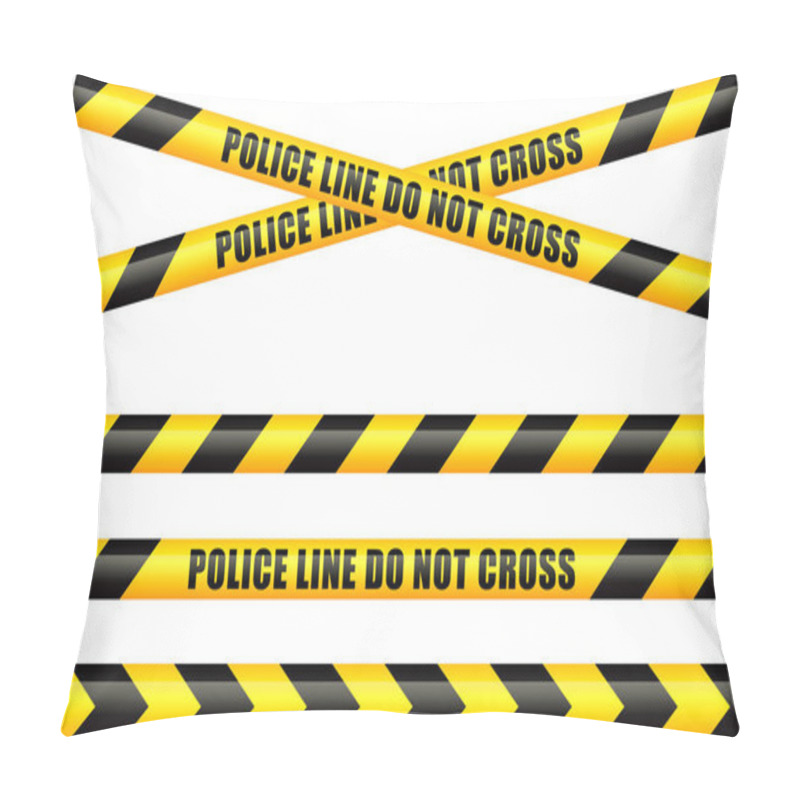 Personality  Police Tape Line Pillow Covers