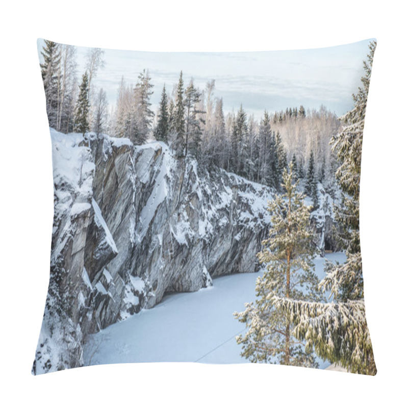 Personality  Ruskeala Marble Quarry, Karelia, Russia Pillow Covers