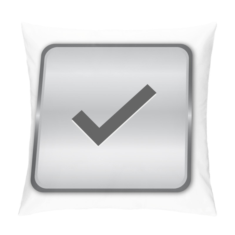 Personality  Check Chrome Button Vector Pillow Covers