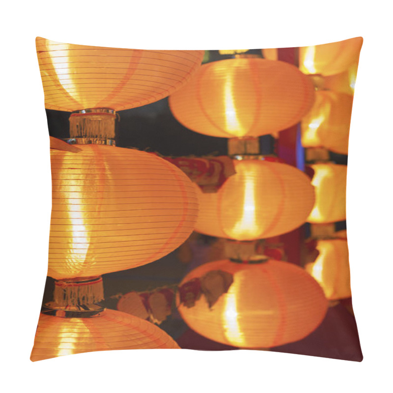 Personality  Hanging Red Chinese Lanterns Pillow Covers