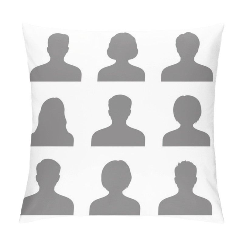 Personality  Avatar. Profile Icons Set. Vector Pillow Covers