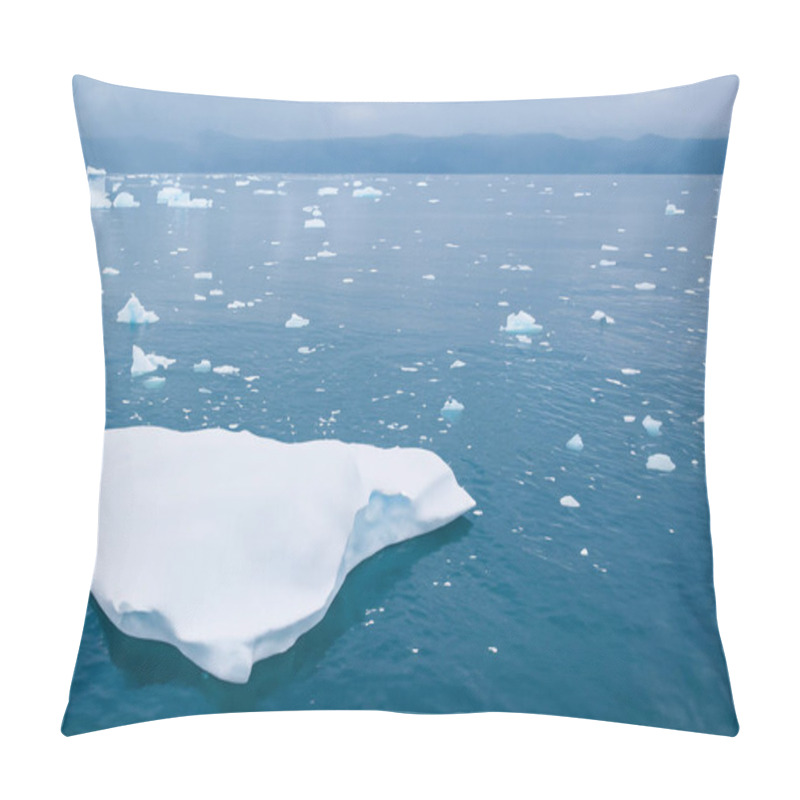 Personality  The Ice On The Continent Of Antarctica, Where Ice Mountains Melt Into The Sea, Is Widely Recognized For Its Stunning And Beautiful Natural Phenomena. Pillow Covers