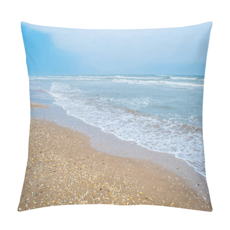 Personality  A Beautiful Soft And Fine Sandy Beach Along The Gulf Coast Of South Padre Island, Texas Pillow Covers