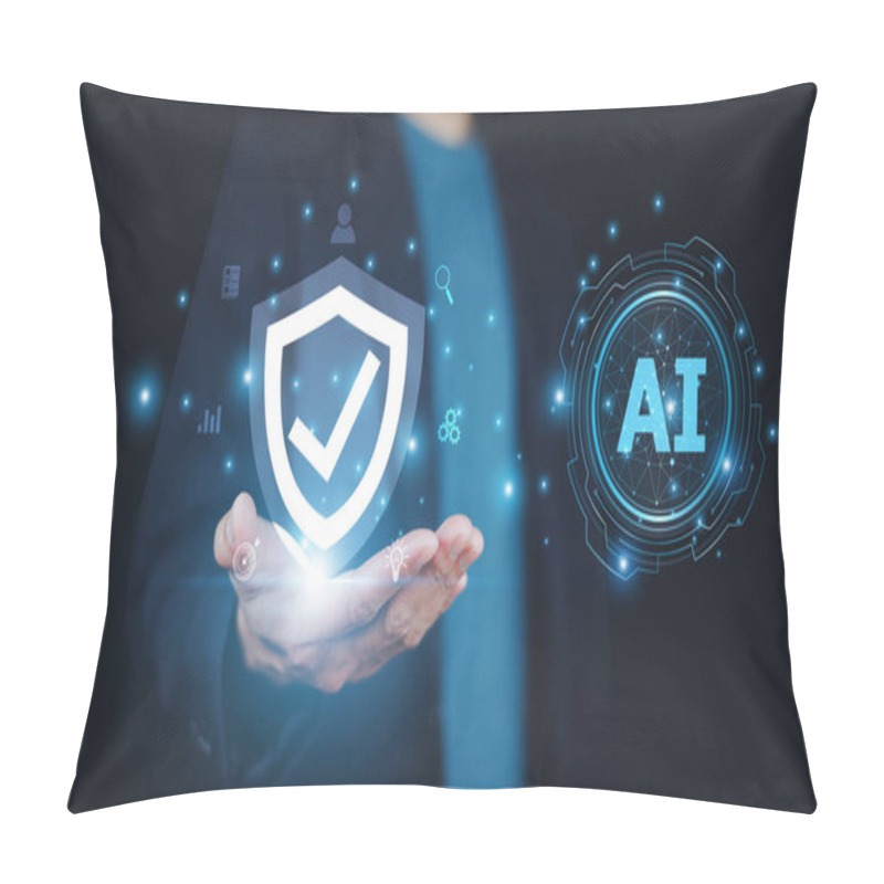 Personality  As A Savvy Businessman, Embracing AI In Cybersecurity Enables Me To Proactively Defend My Company Against Emerging Threats And Vulnerabilities. Pillow Covers