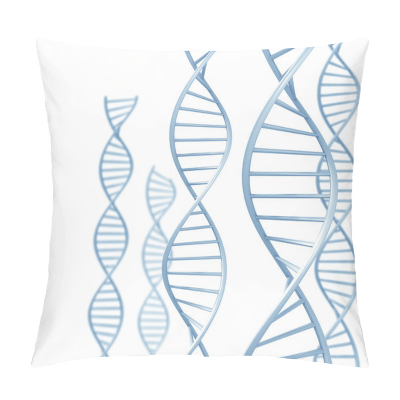 Personality  Genetic Research Concept Of DNA Double Helix Spirals Pillow Covers