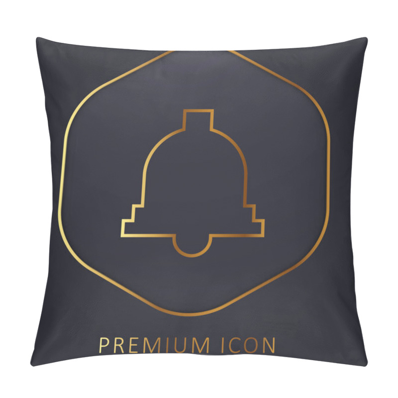 Personality  Bell Golden Line Premium Logo Or Icon Pillow Covers