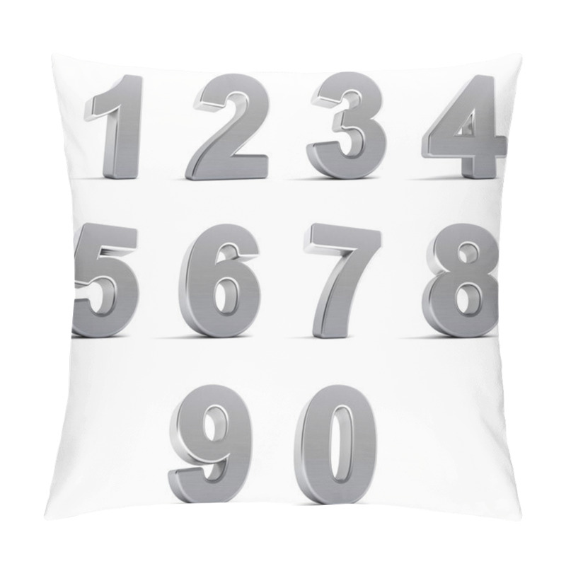 Personality  Chrome Numbers Pillow Covers