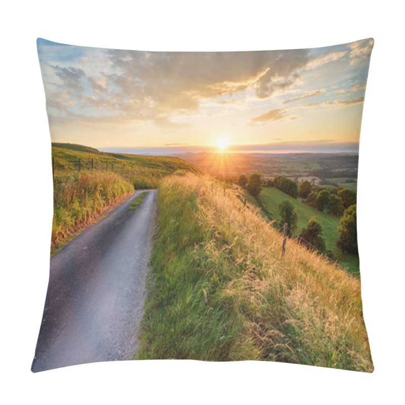 Personality  Stunning Sunset Over The Dorset Countryside Pillow Covers