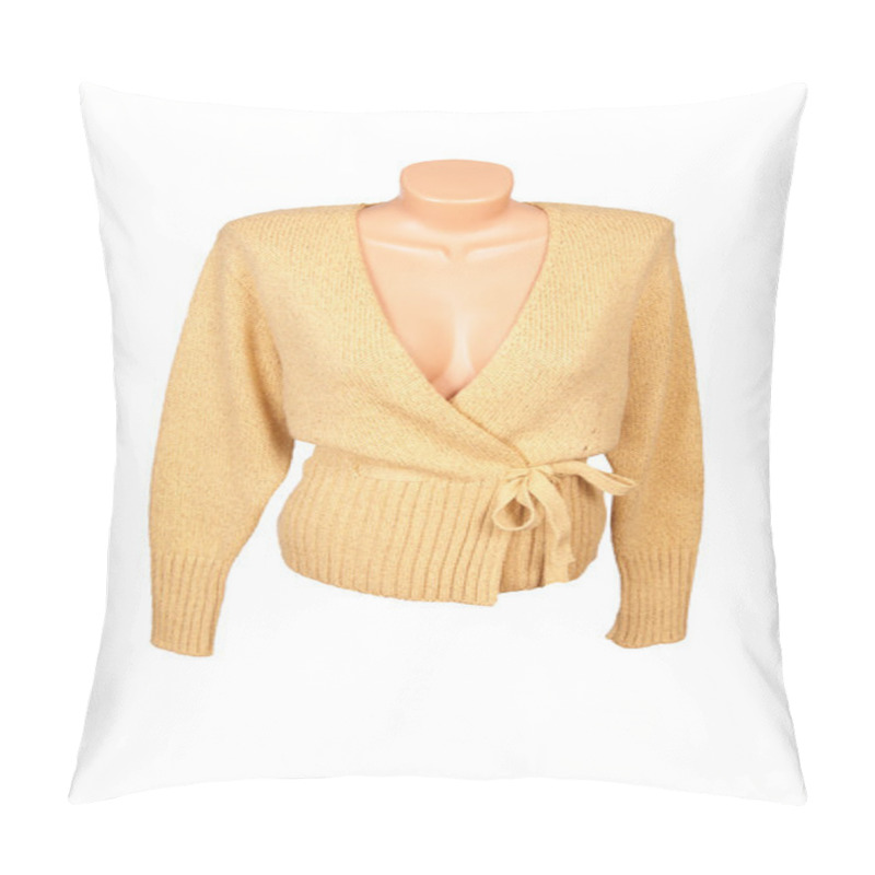 Personality  Elegance Orange Sweater On A White Pillow Covers