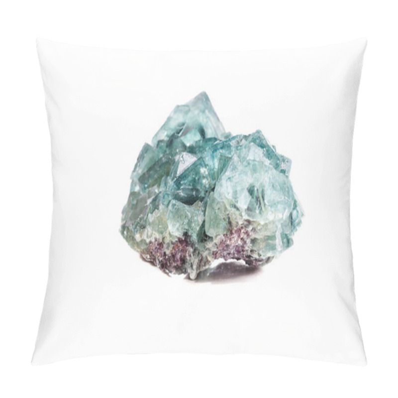 Personality  Macro Mineral Stone Fluorite On A White Background Close-up Pillow Covers