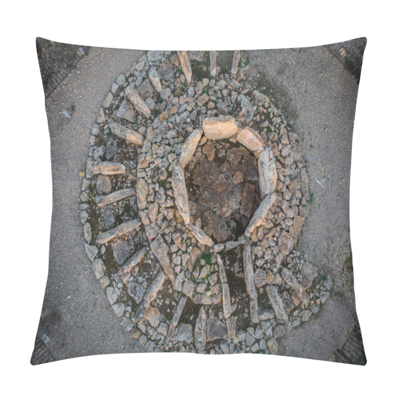 Personality  Ca Na Costa Megalithic Sepulcher, Parque Natural De Ses Salines De Ibiza Y Formentera, Formentera, Pitiusas Islands, Balearic Community, Spain Pillow Covers