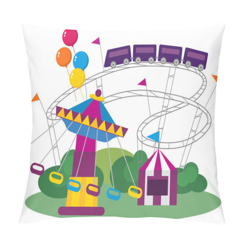 Personality  Amusement Park Pillow Covers