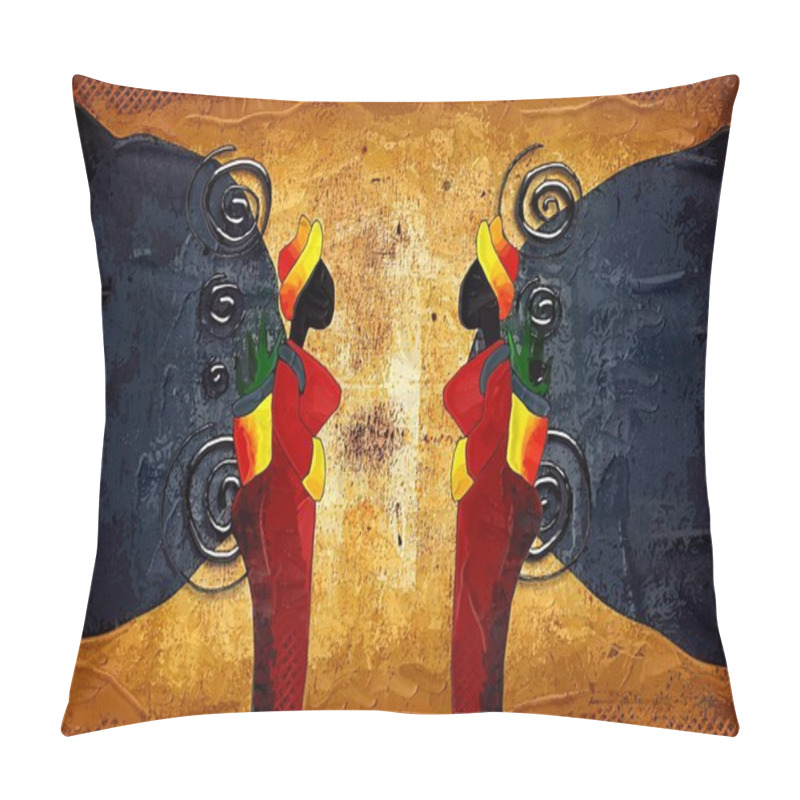 Personality  African Motive Art Pillow Covers