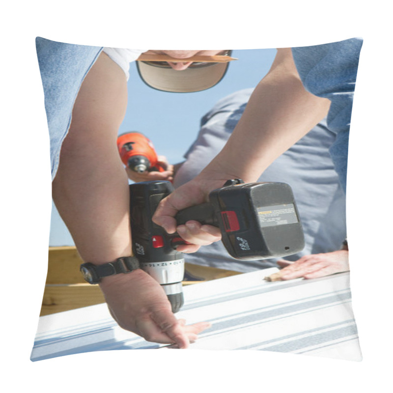 Personality  Construction Power Screwing Pillow Covers