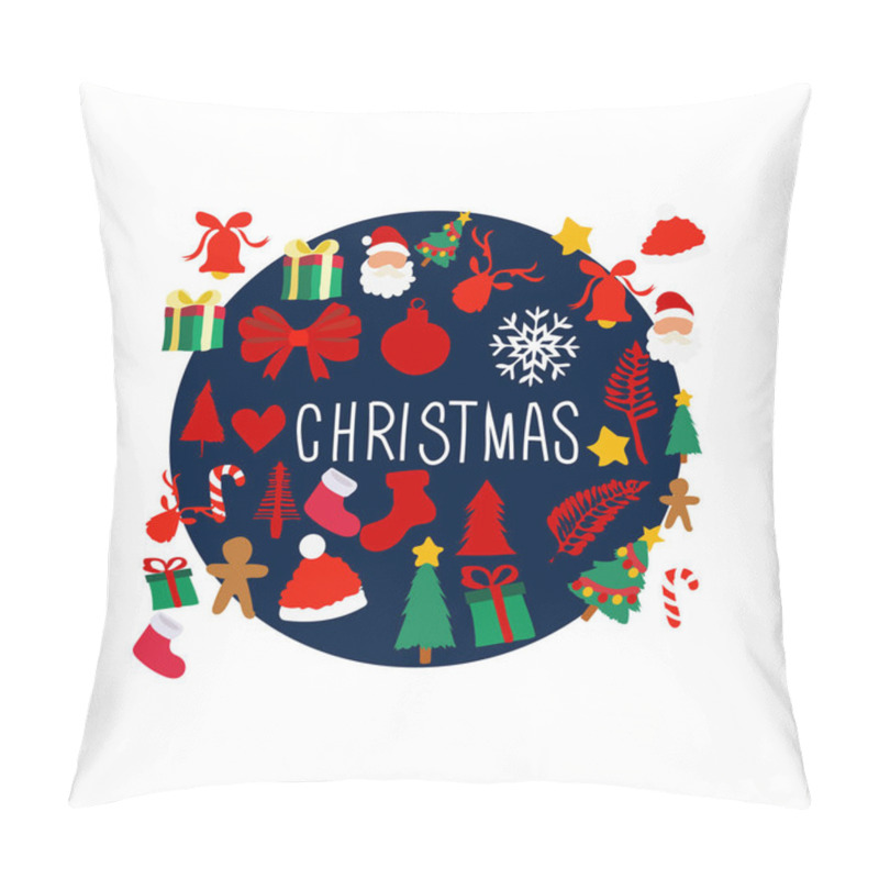 Personality  Christmas Eve Vector Illustration Pillow Covers