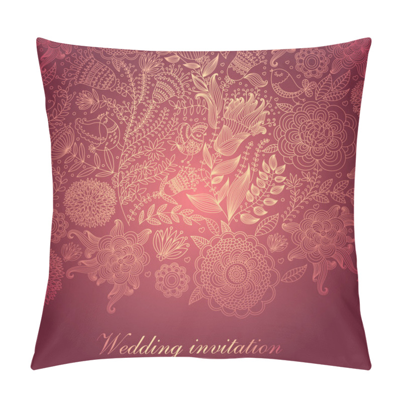 Personality  Ornamental Wedding Invitation Pillow Covers