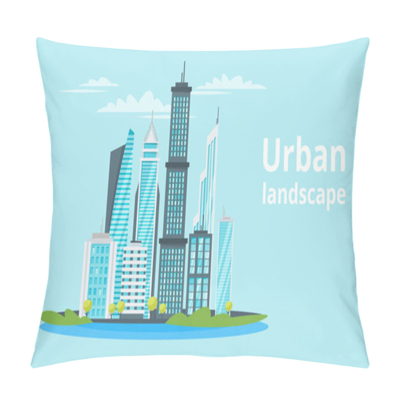 Personality  City Landscape. Urban Skyline. Pillow Covers