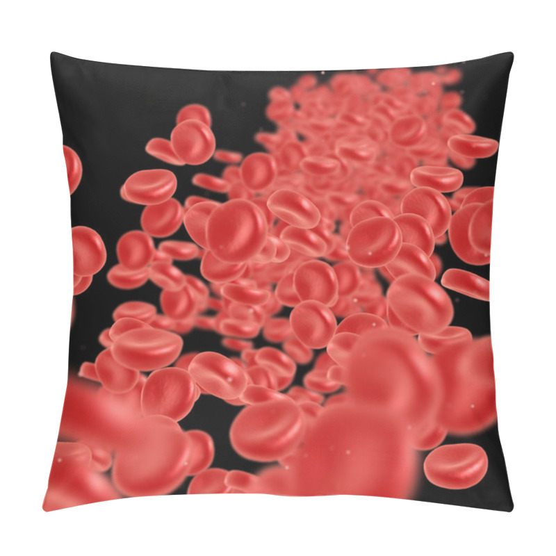 Personality  Red Blood Cell Flowing Pillow Covers