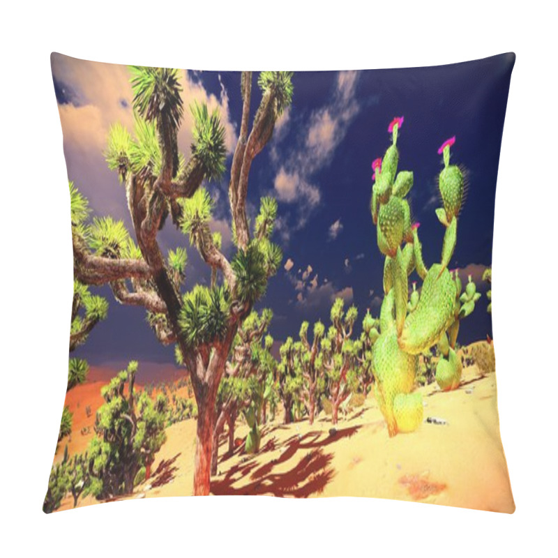 Personality  Joshua Trees On Desert Pillow Covers