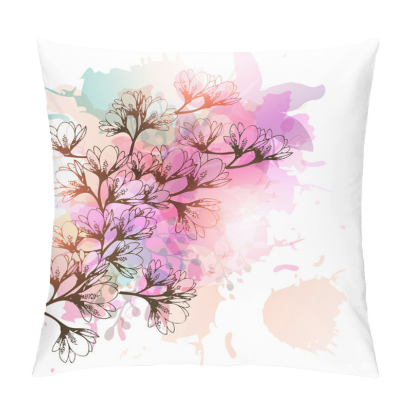 Personality  Magnolia Flowers Background Pillow Covers